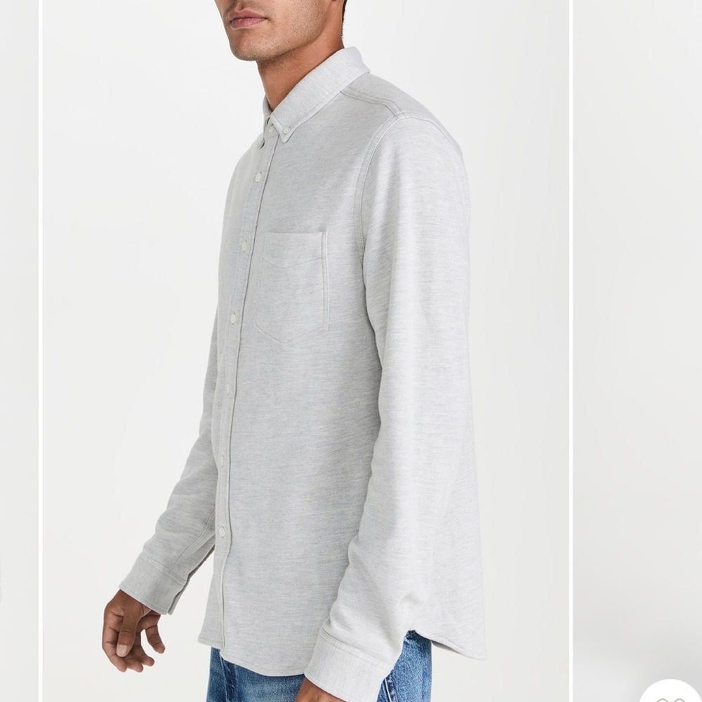 Gray Button-Up Shirt - Picture 4 of 7